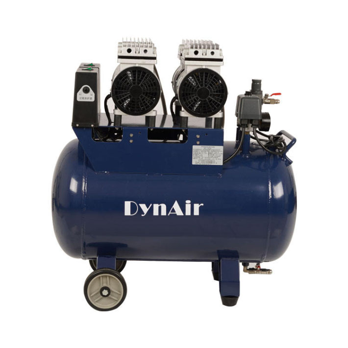 Dynamic DA5002 Dental Oil Free Oilless Air Compressor 50L Tank 1.1kW/1.5HP	